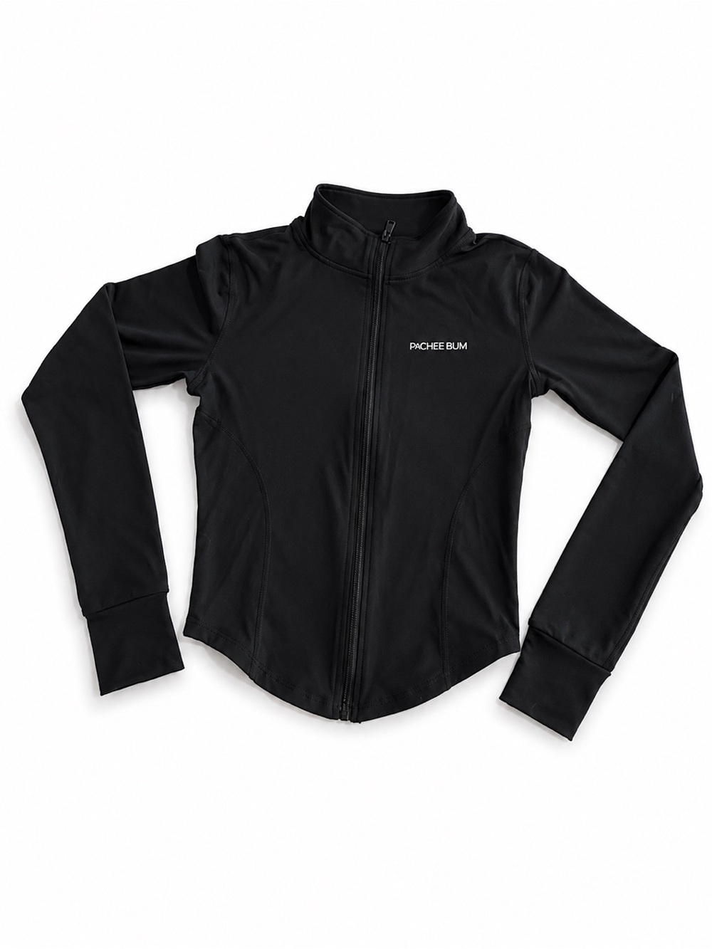 Pachee Bum Women's Black Zip-Up Utility Jacket